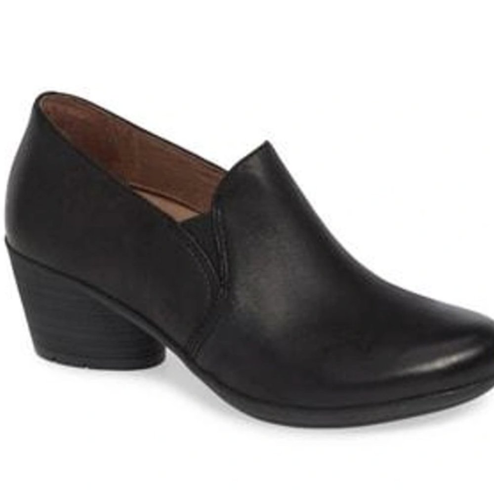 Dansko Robin Burnished Bubuck Sz 38 Black